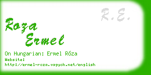 roza ermel business card